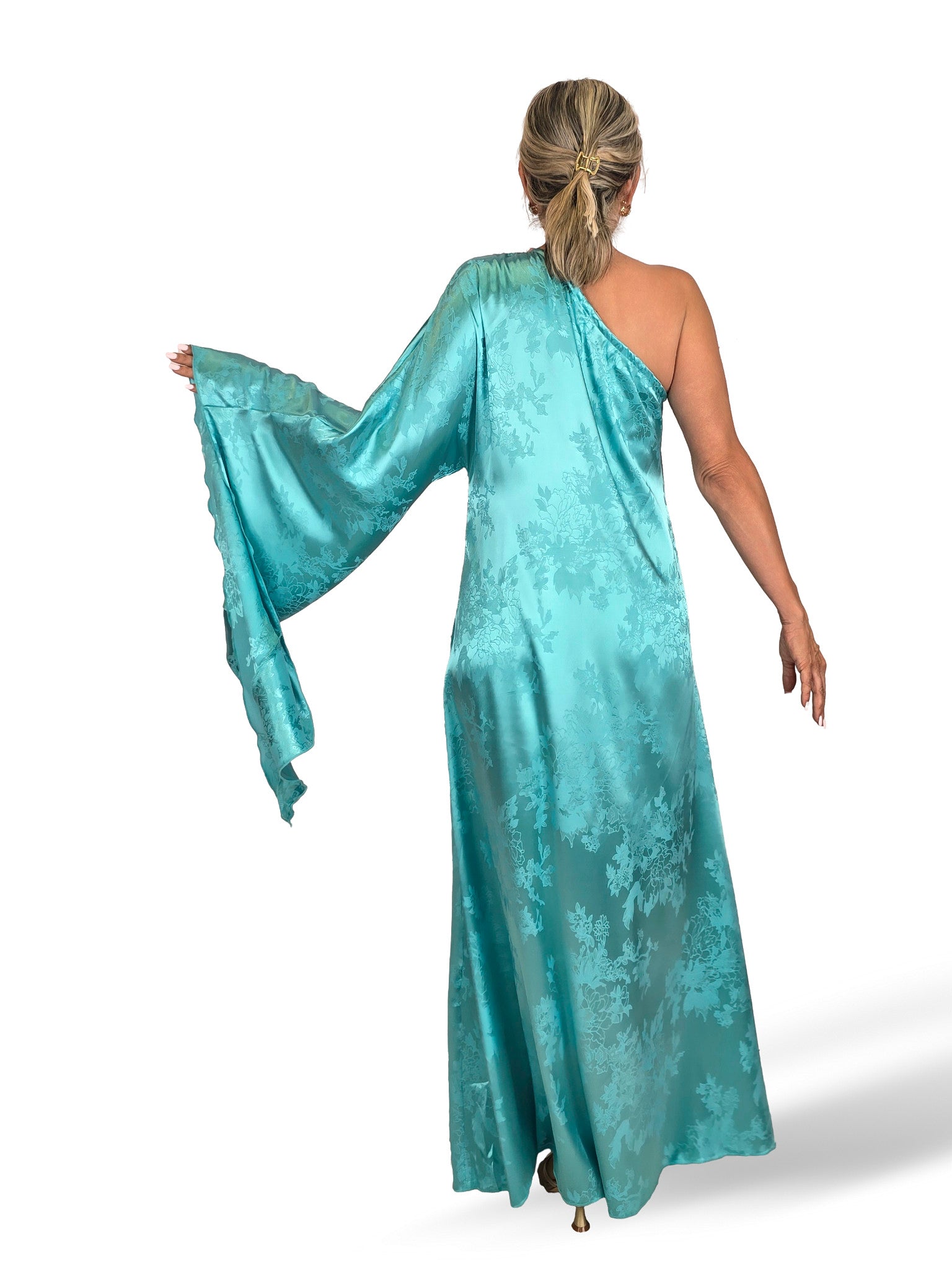 VESTIDO HADA SATEN BROCADO