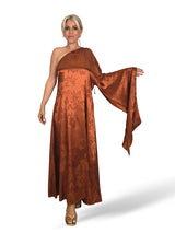 VESTIDO HADA SATEN BROCADO