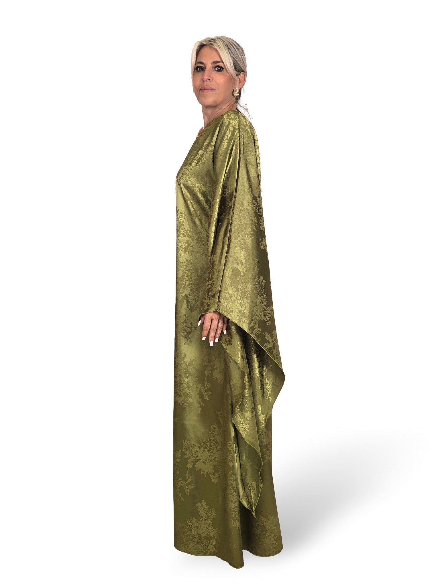 VESTIDO HADA SATEN BROCADO