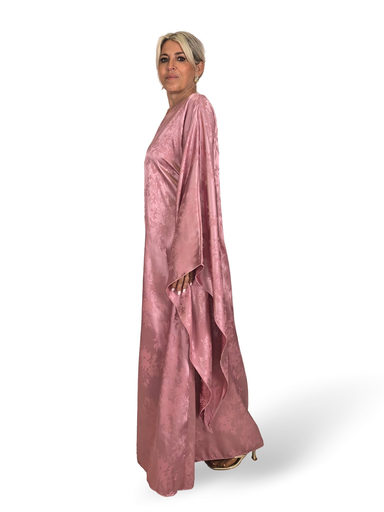 VESTIDO HADA SATEN BROCADO