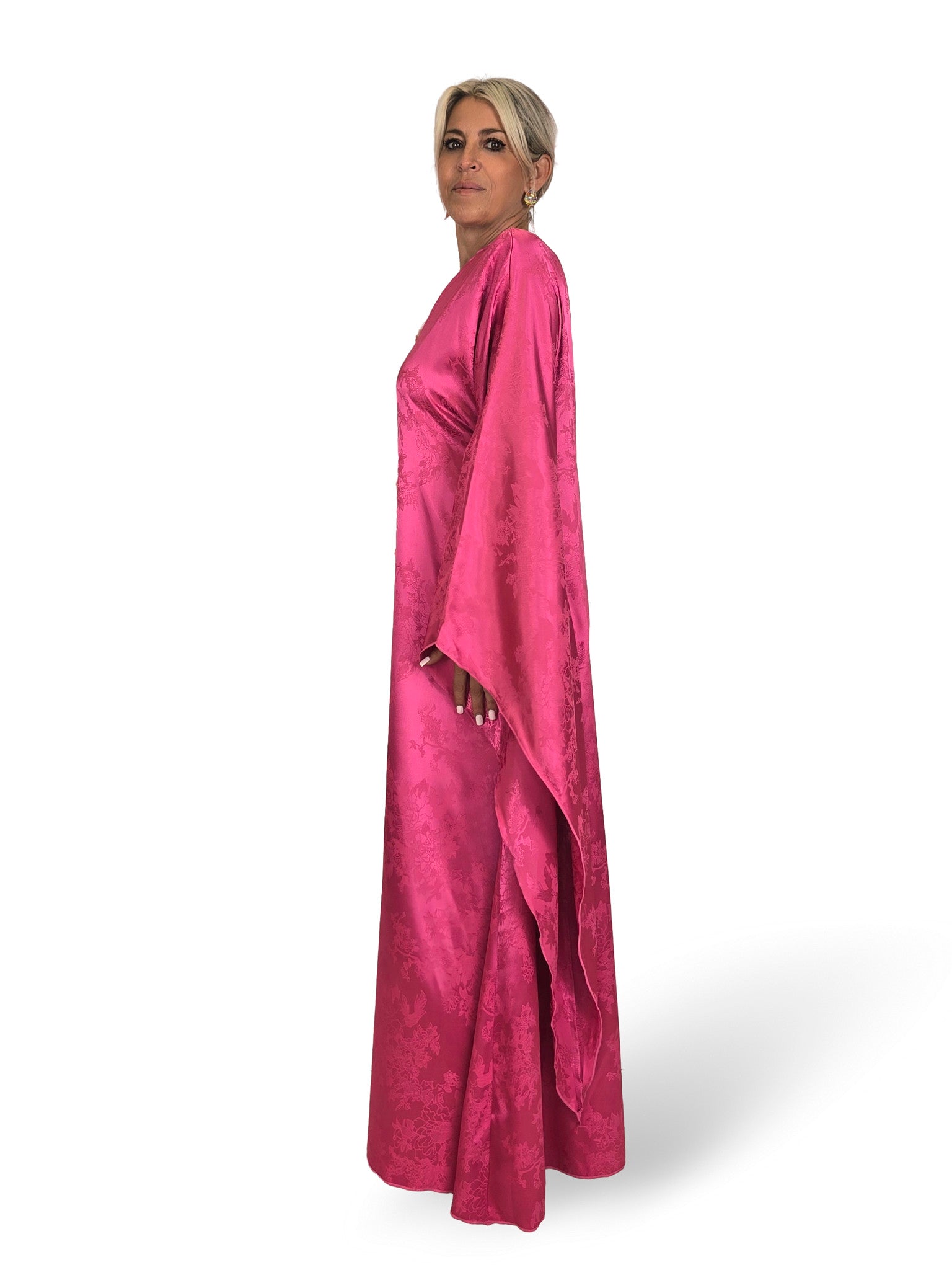 VESTIDO HADA SATEN BROCADO