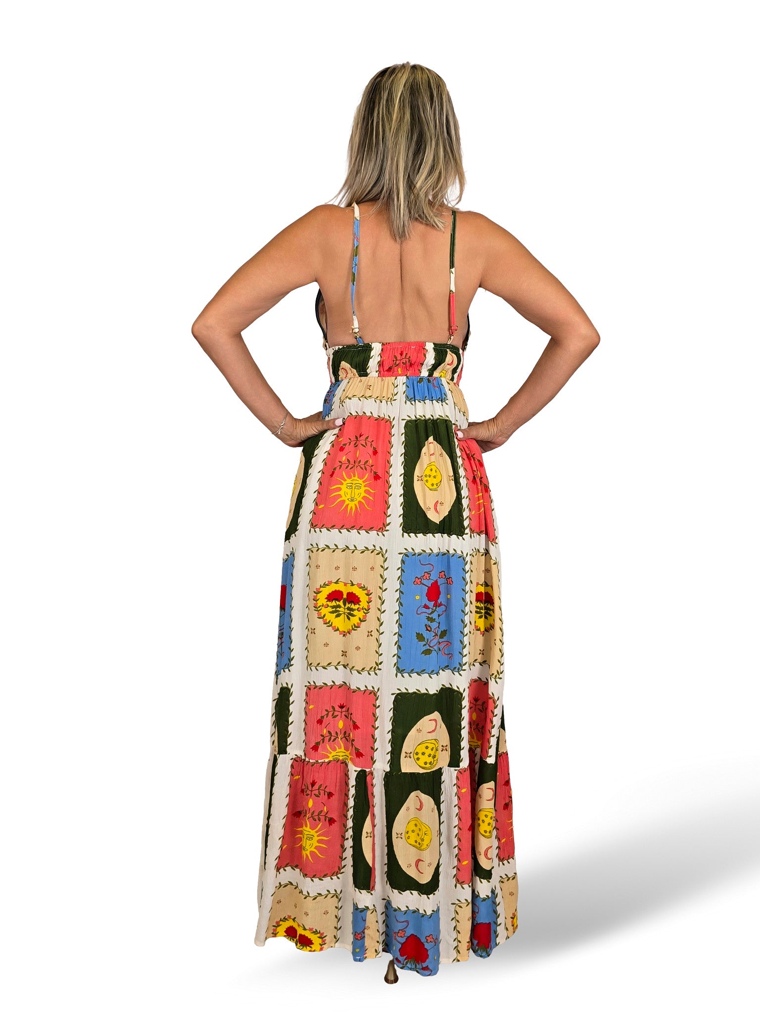 Abito lungo stile boho tarocchi