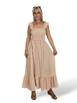 VESTIDO VICHY NIDO DE ABEJA