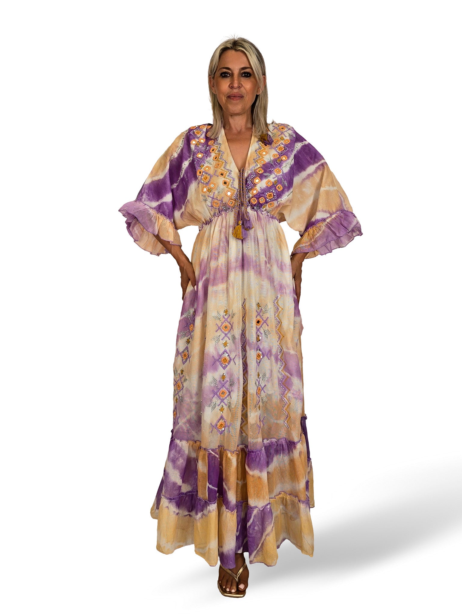 VESTIDO BOHEME MANGAS