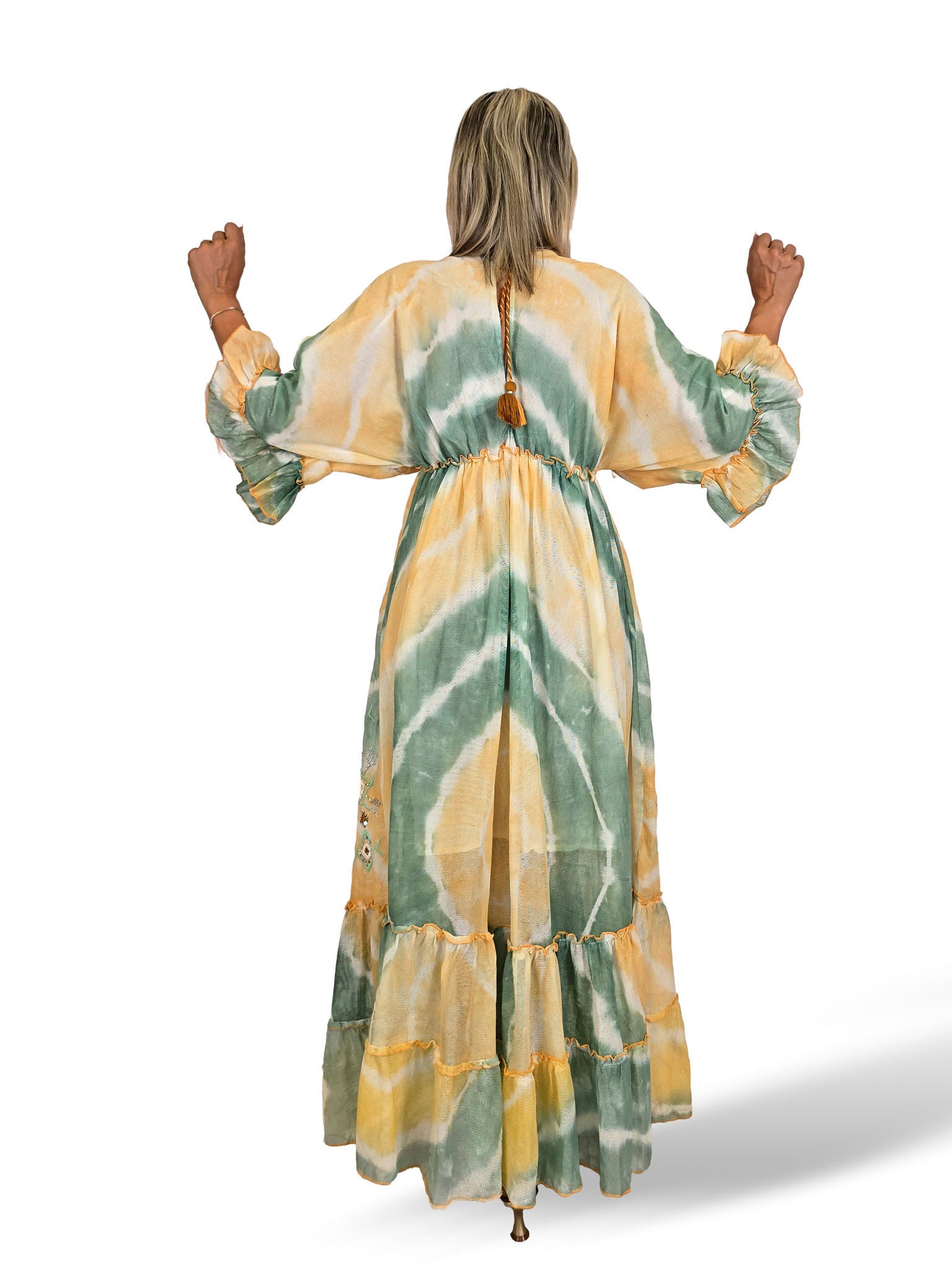 VESTIDO BOHEME MANGAS