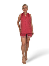 Conjunto de linho às riscas JOT