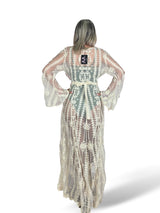 KIMONO TUL MANGA LARGA