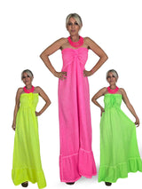VESTIDO BAMBULA NIDO ABEJA ALGODON LAVADO FLUOR