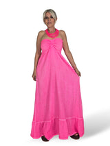 VESTIDO BAMBULA NIDO ABEJA ALGODON LAVADO FLUOR