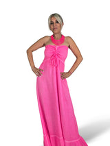 VESTIDO BAMBULA NIDO ABEJA ALGODON LAVADO FLUOR