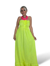 VESTIDO BAMBULA NIDO ABEJA ALGODON LAVADO FLUOR