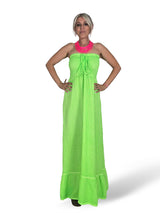 VESTIDO BAMBULA NIDO ABEJA ALGODON LAVADO FLUOR