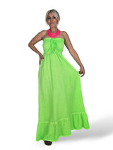 VESTIDO BAMBULA NIDO ABEJA ALGODON LAVADO FLUOR