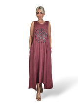 Abito in cotone lavato stile rockstar