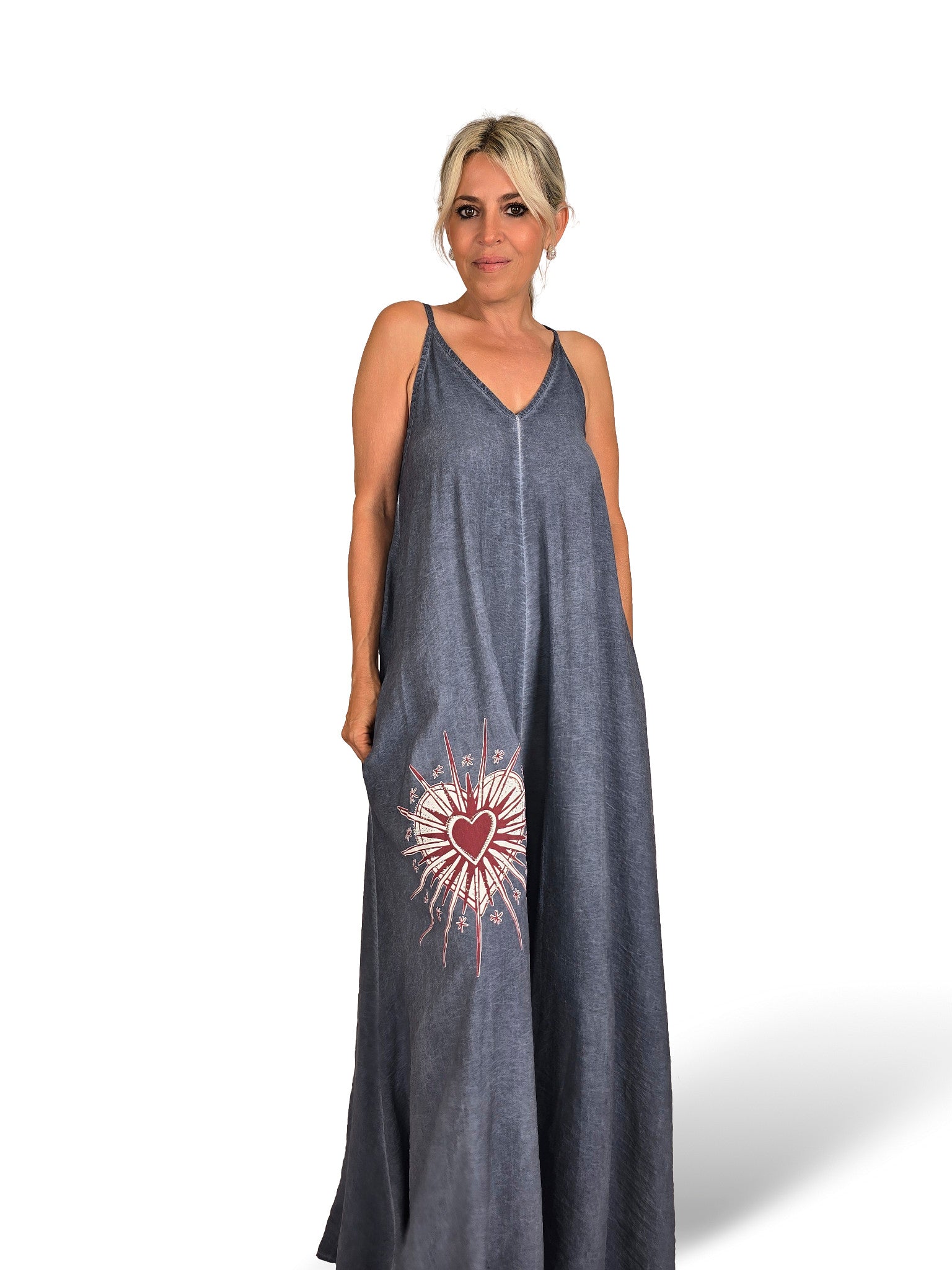 MONO PALAZZO CORAZON STRASS