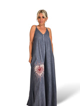 MONO PALAZZO CORAZON STRASS