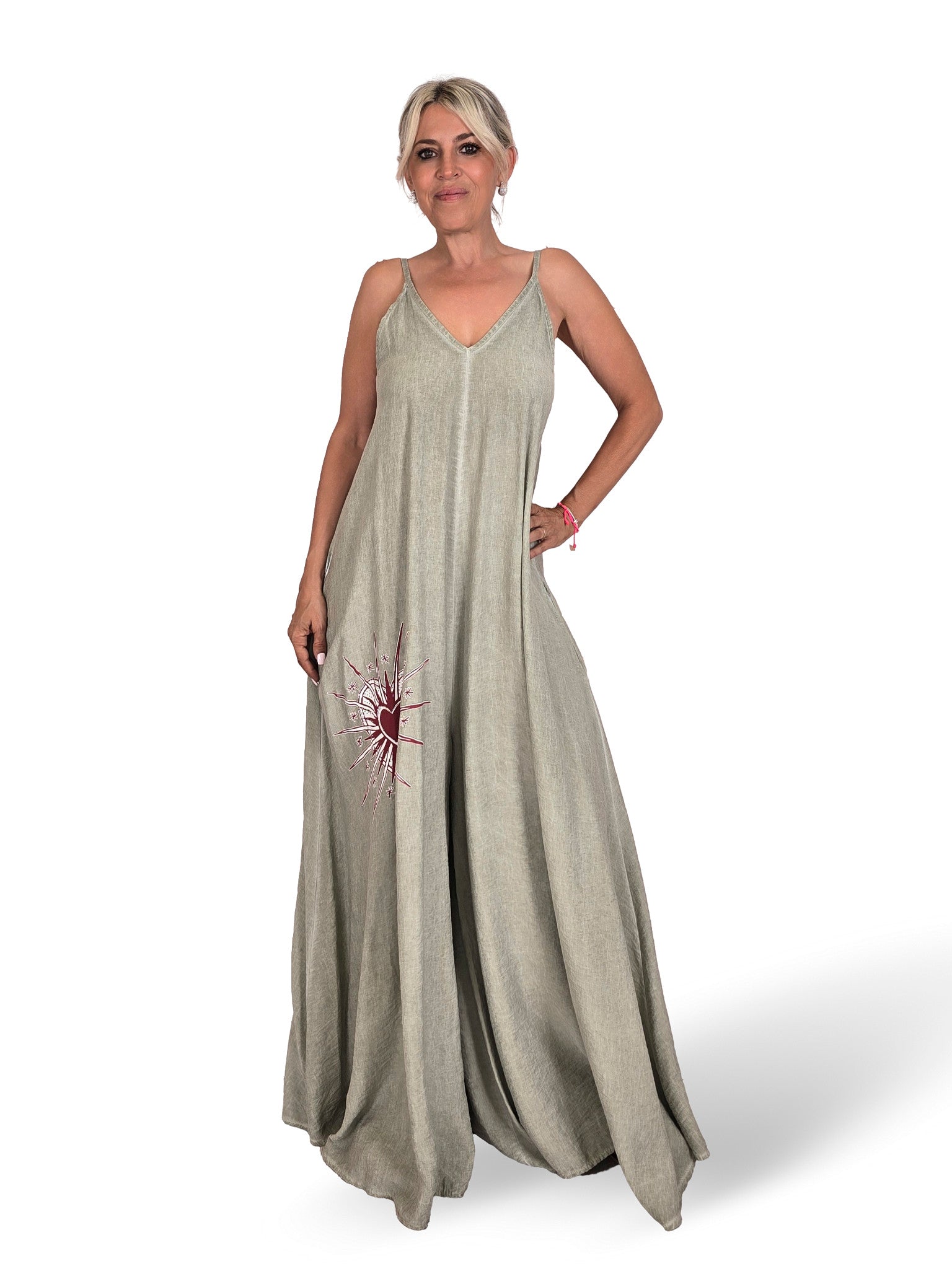 MONO PALAZZO CORAZON STRASS