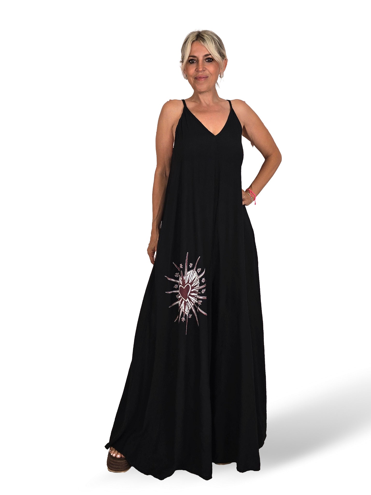 MONO PALAZZO CORAZON STRASS