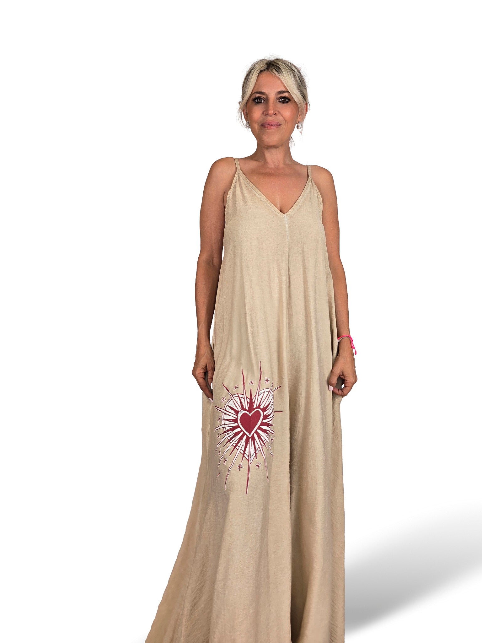 MONO PALAZZO CORAZON STRASS