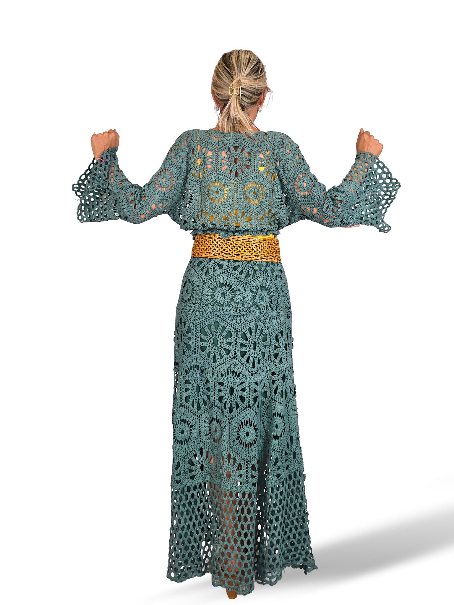 Conjunto de top em crochê