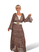 Conjunto de top em crochê
