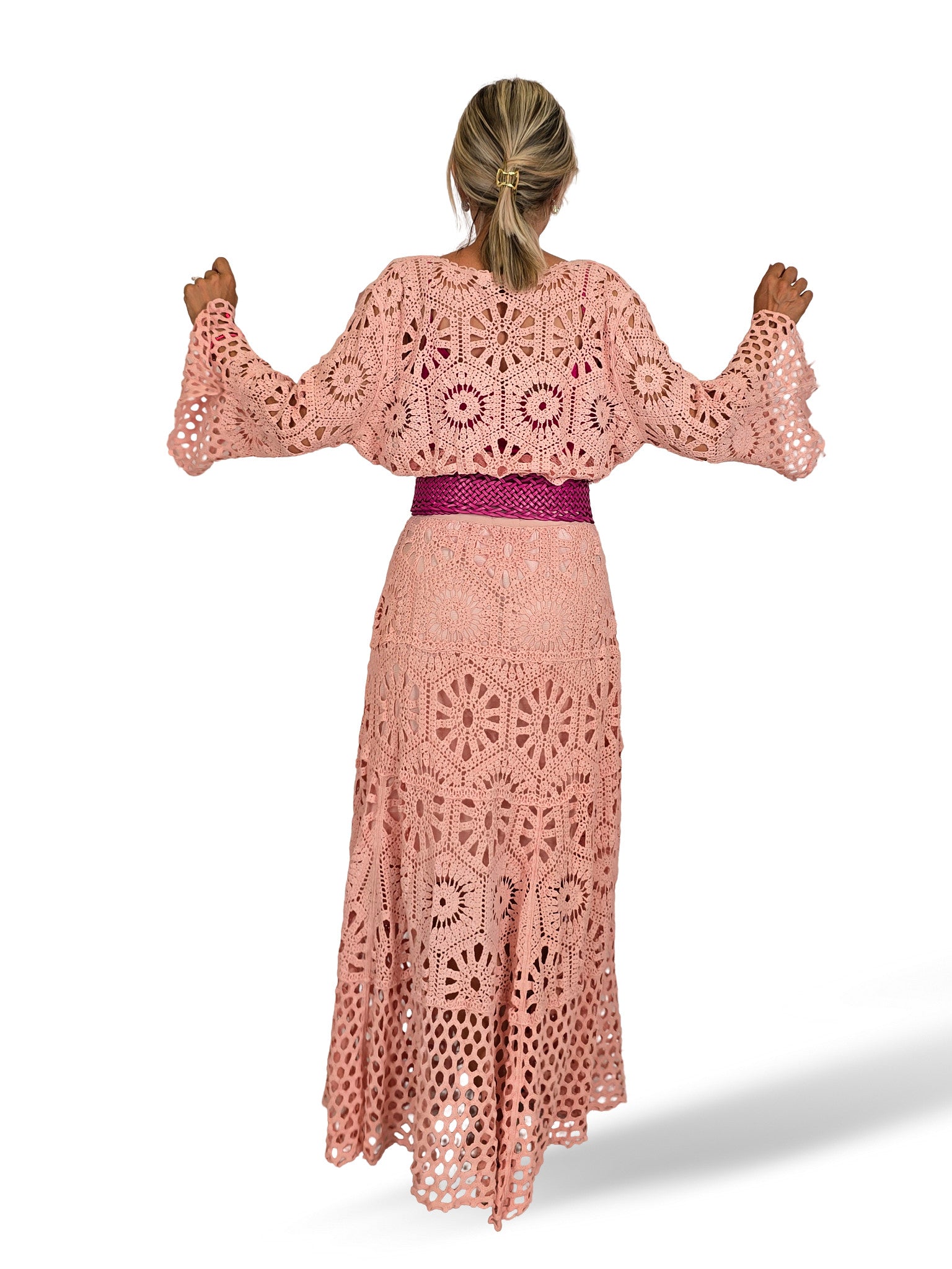 Conjunto de top em crochê