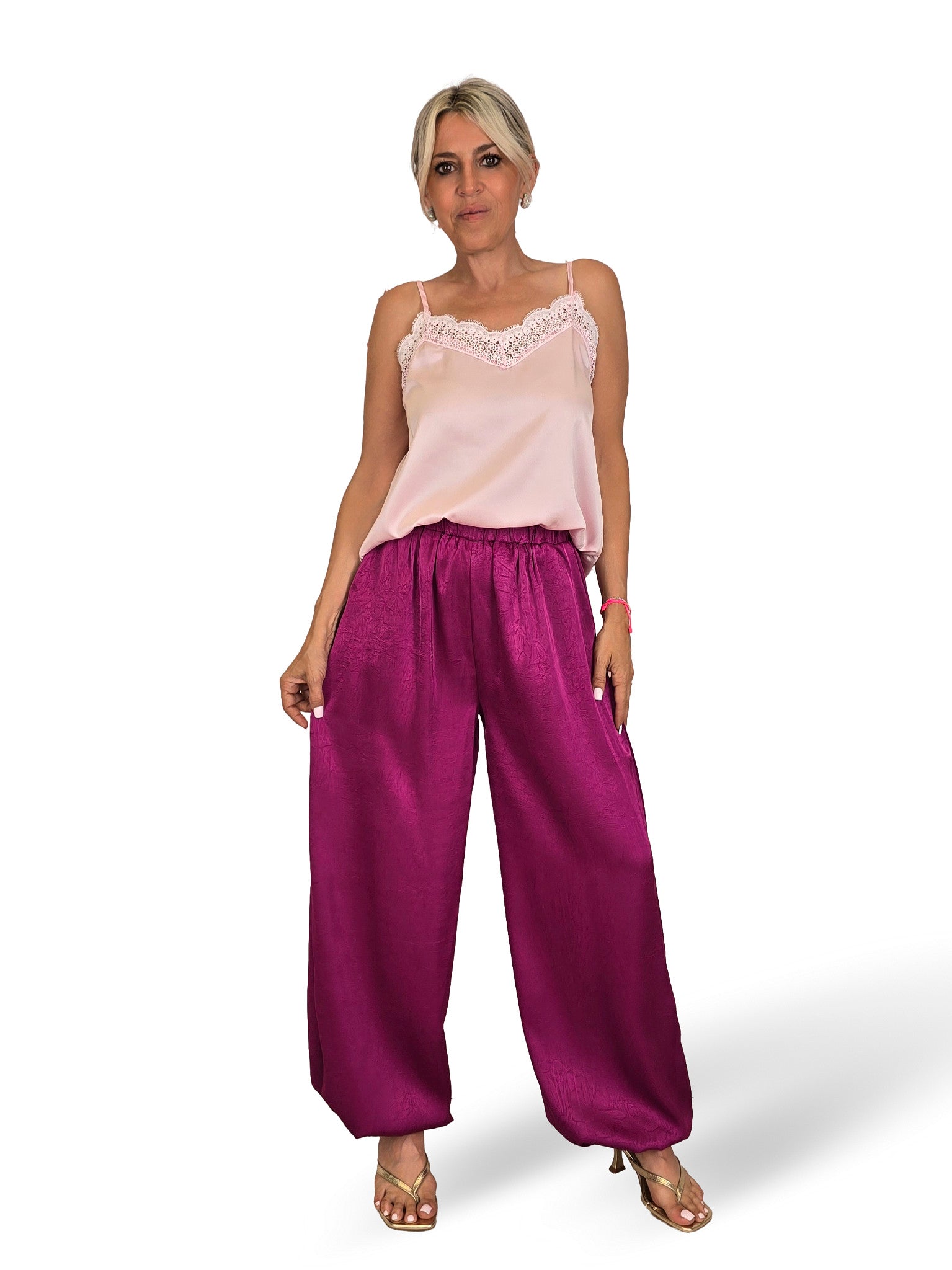 Pantaloni satinati Crash Aladdin