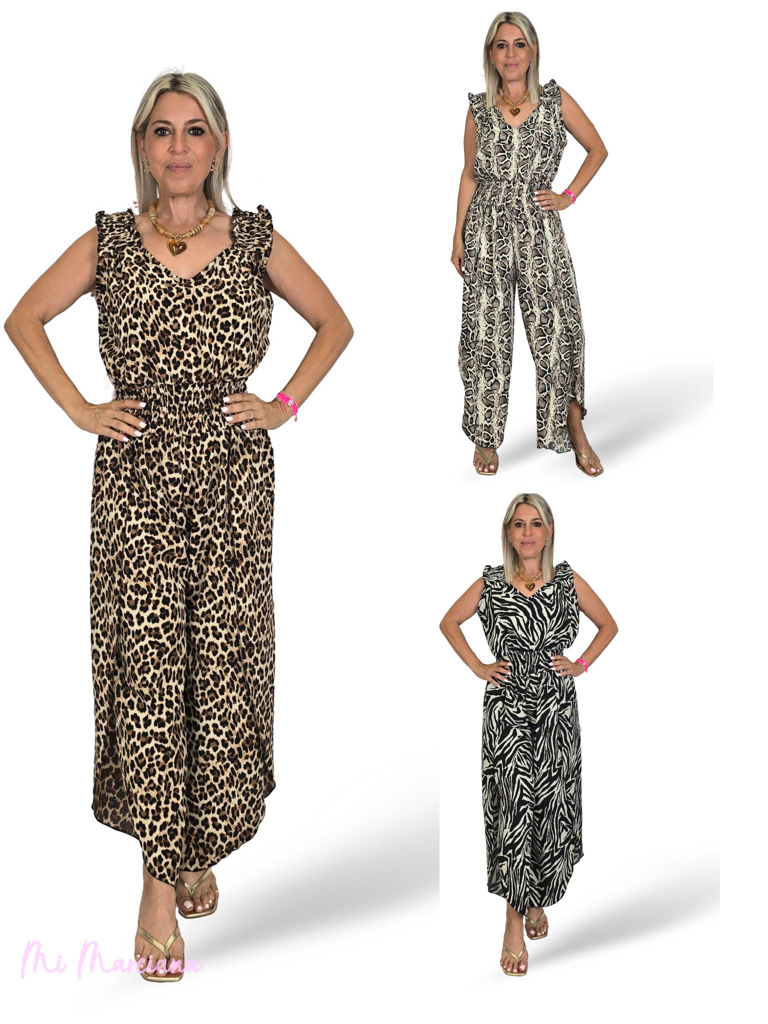 MONO ABERTURA LATERAL ANIMAL PRINT