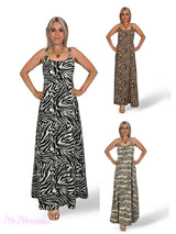VESTIDO HEBILLA DORADA ANIMAL PRINT
