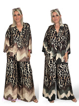 ENSEMBLE EN SATIN À MOTIFS ANIMAUX