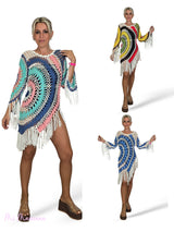 ASYMMETRISCHES SEITEN-HÄKELKLEID