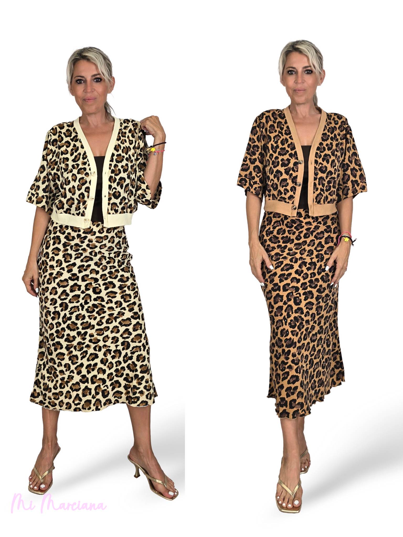 CONJUNTO ANIMAL PRINT STRASS