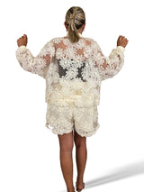 BOMBER FLORES 3D TUL PLUMETI