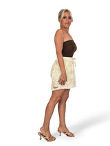 SHORT FLORES 3D TUL PLUMETI