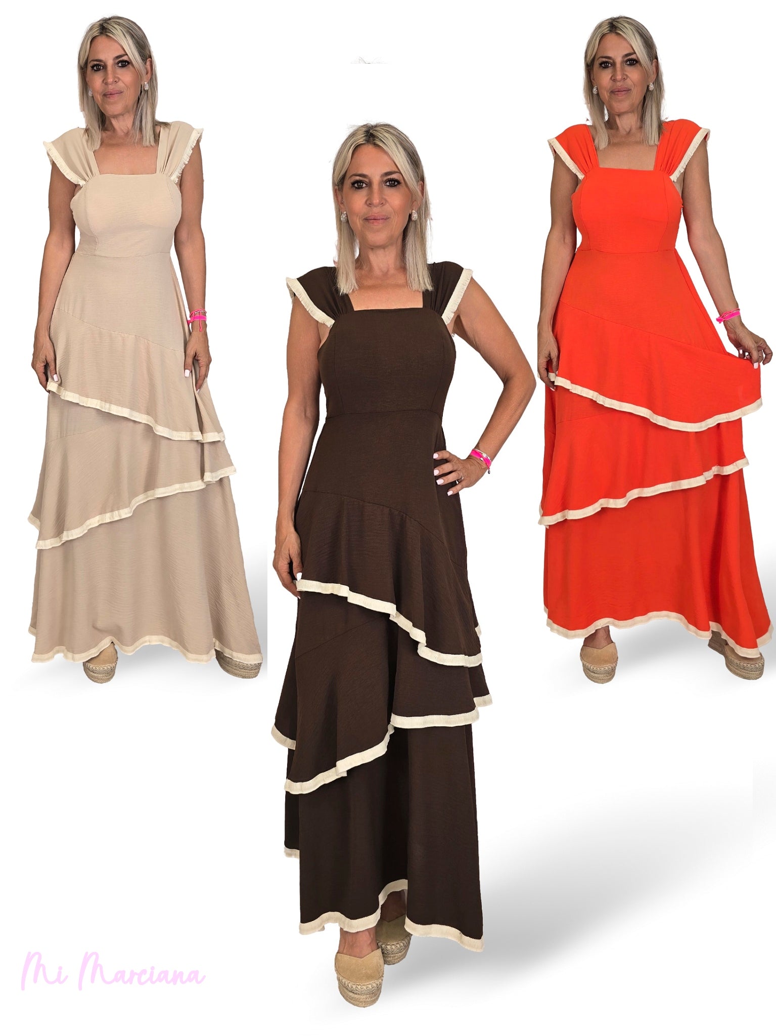 VESTIDO VOLANTES FLECOS