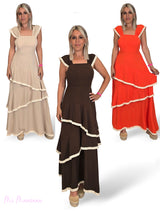 VESTIDO VOLANTES FLECOS