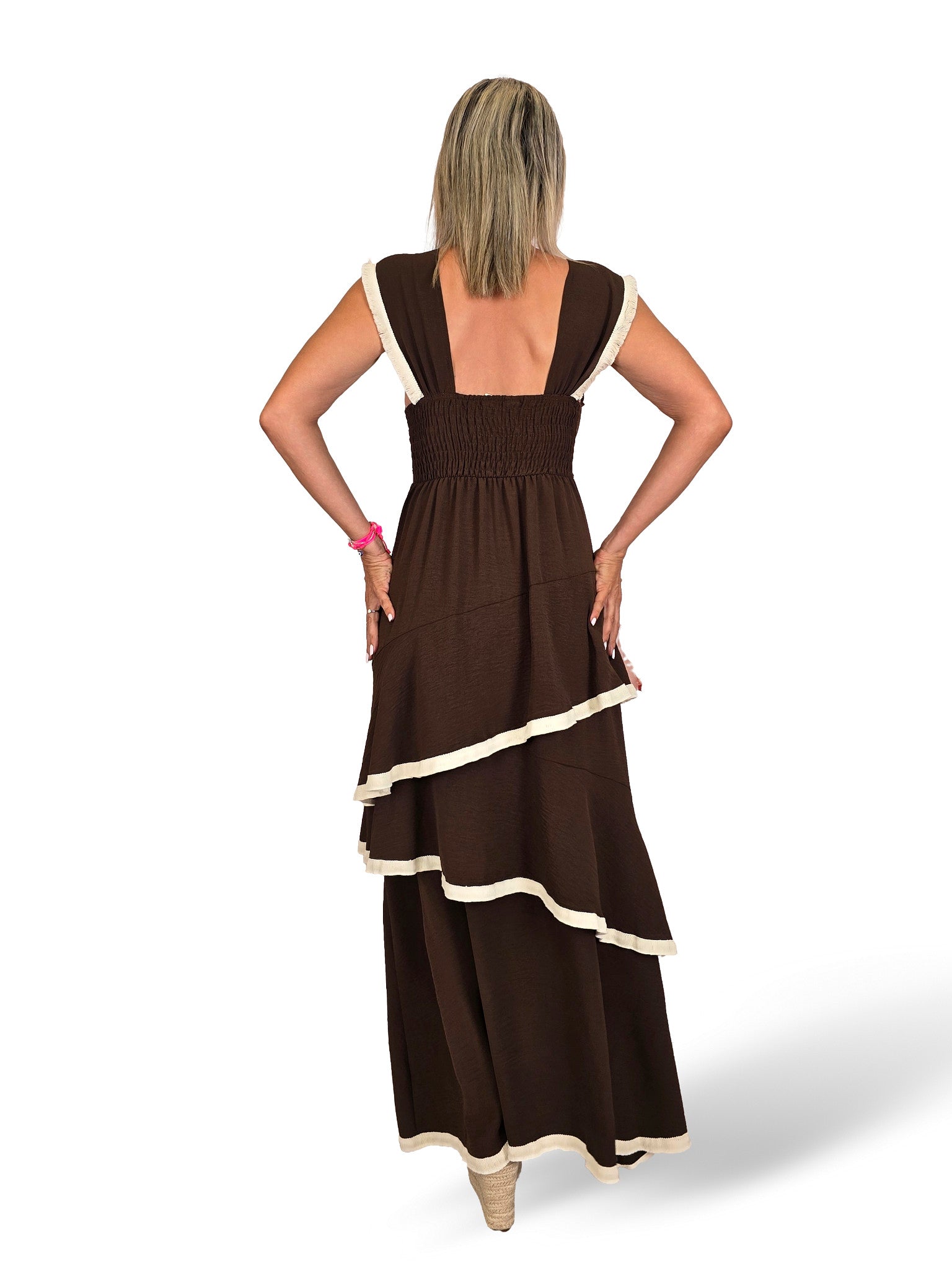 VESTIDO VOLANTES FLECOS
