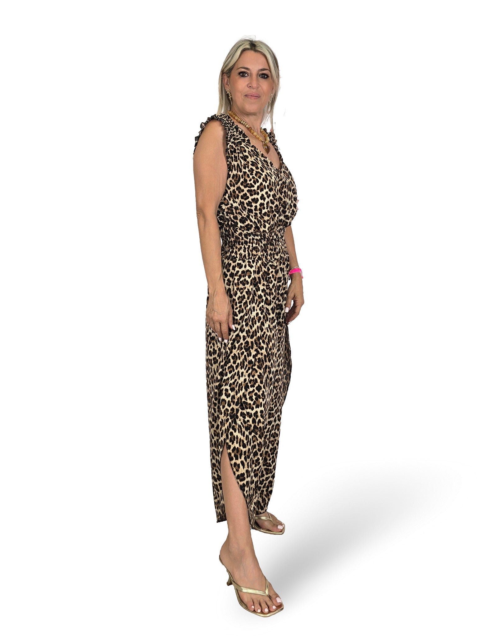 MONO ABERTURA LATERAL ANIMAL PRINT