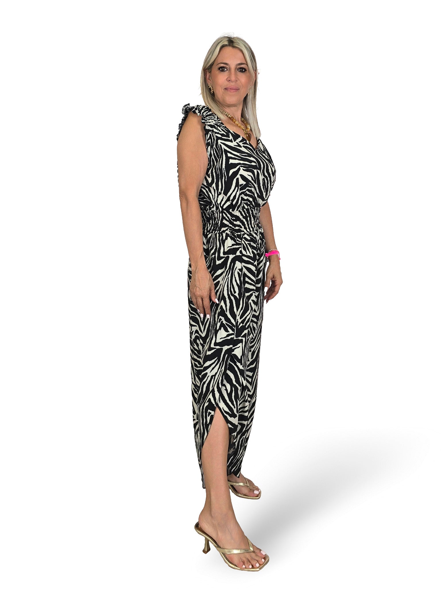 MONO ABERTURA LATERAL ANIMAL PRINT