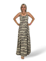 VESTIDO HEBILLA DORADA ANIMAL PRINT