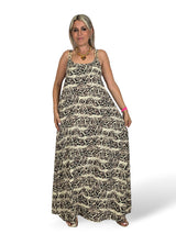VESTIDO HEBILLA DORADA ANIMAL PRINT