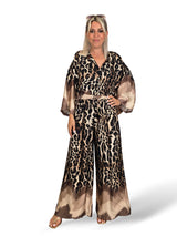 ENSEMBLE EN SATIN À MOTIFS ANIMAUX