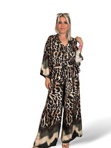 ENSEMBLE EN SATIN À MOTIFS ANIMAUX
