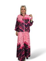 BOMBER ROSA ESTAMPADA TIE