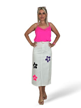 FALDA LONETA MIDI FLORES