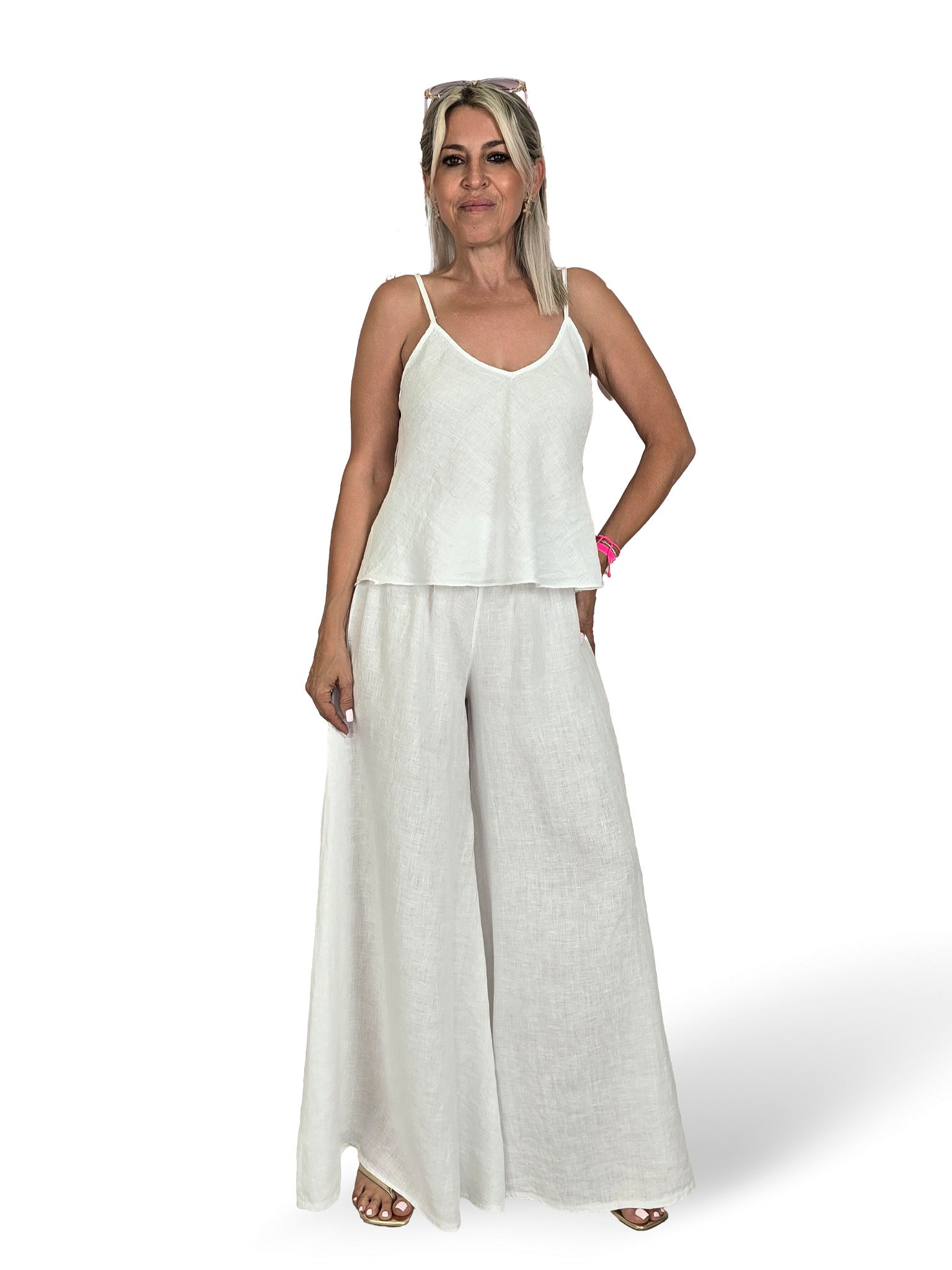 PANTALON LINO PALAZZO