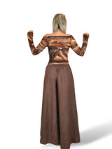 CAMISETA BARDOT CALADA ESTAMPADA