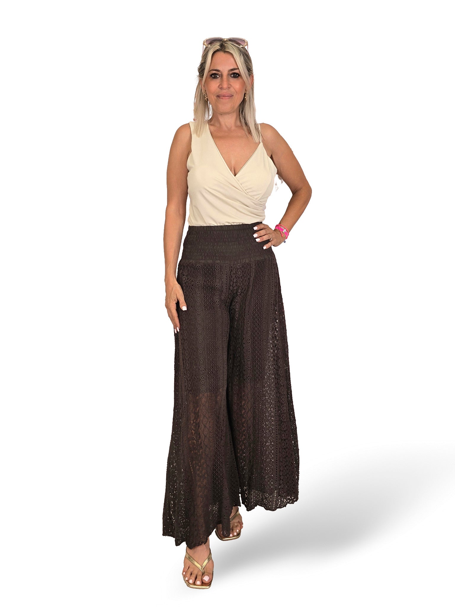 PANTALON PALAZZO GUIPUR