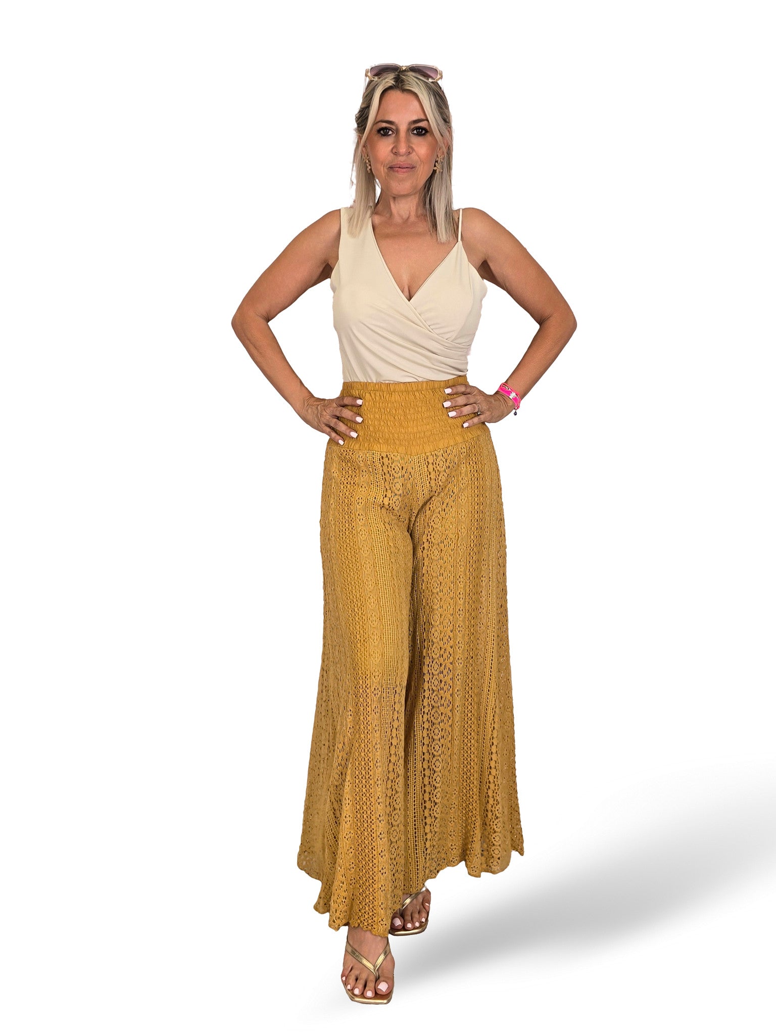 PANTALON PALAZZO GUIPUR