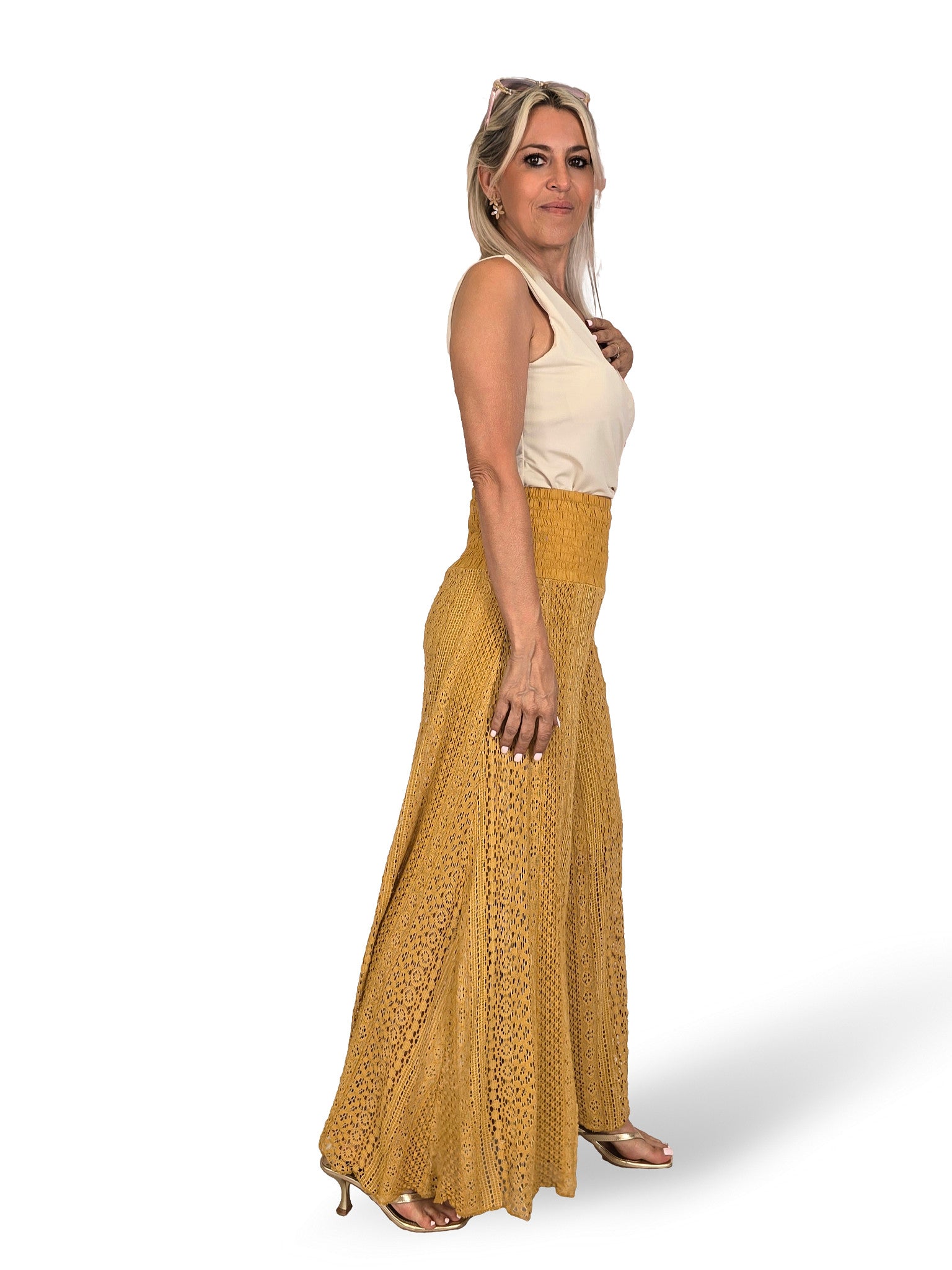 PANTALON PALAZZO GUIPUR